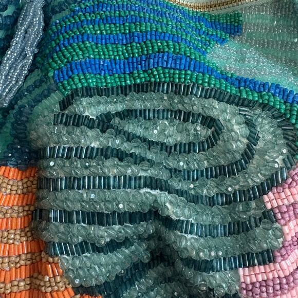 New Handcrafted in India Beaded Shoulder Bag Multicolor Purse - Picture 5 of 5